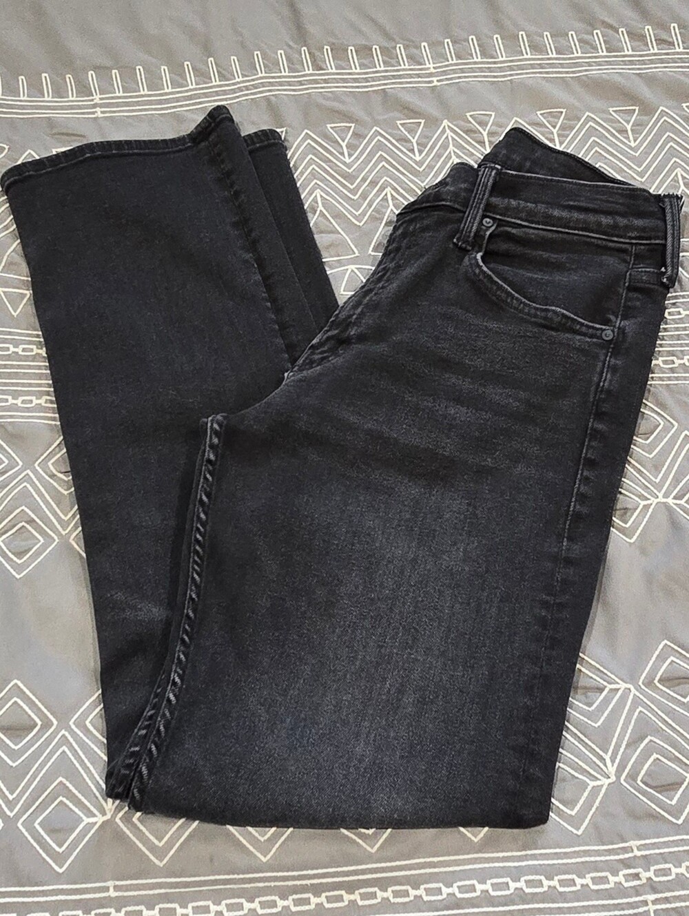MOTHER The Smarty Pants Hover High Waisted Straight Leg Jeans Size 27